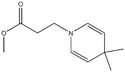 1,4-Dihydro-4,4-dimethylpyridine-1-propionic acid methyl ester Struktur