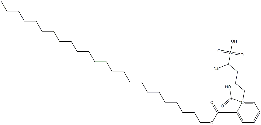 Phthalic acid 1-tetracosyl 2-(4-sodiosulfobutyl) ester Struktur