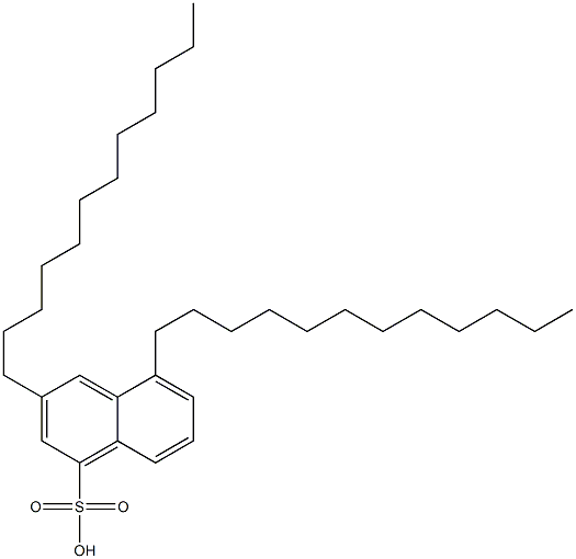 3,5-Didodecyl-1-naphthalenesulfonic acid Struktur