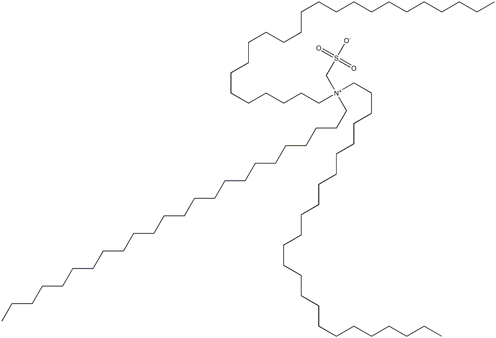 N,N-Ditetracosyl-N-sulfonatomethyl-1-tetracosanaminium Struktur