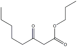 3-Ketocaprylic acid propyl ester Struktur