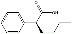 [S,(+)]-2-Phenylhexanoic acid Struktur