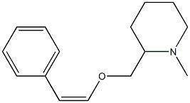 1-Methyl-2-[[(Z)-styryloxy]methyl]piperidine Struktur