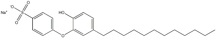 2'-Hydroxy-5'-dodecyl[oxybisbenzene]-4-sulfonic acid sodium salt Struktur