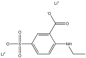 N-Ethyl-5-sulfoanthanilic acid dilithium salt Struktur