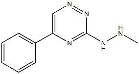 3-(2-Methylhydrazino)-5-phenyl-1,2,4-triazine Struktur