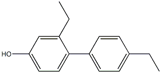 4-(4-Ethylphenyl)-3-ethylphenol Struktur