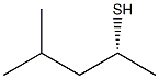 [R,(-)]-4-Methyl-2-pentanethiol Struktur
