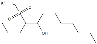 5-Hydroxydodecane-4-sulfonic acid potassium salt Struktur