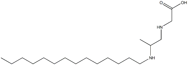 N-[2-(Tetradecylamino)propyl]aminoacetic acid Struktur