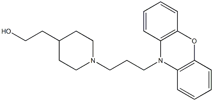 1-[3-(10H-Phenoxazin-10-yl)propyl]-4-piperidineethanol Struktur