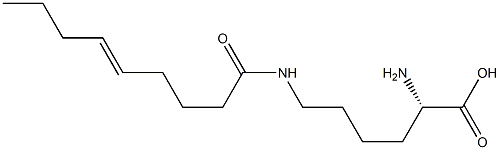 N6-(5-Nonenoyl)lysine Struktur