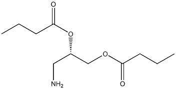 [S,(-)]-3-Amino-1,2-propanediol dibutyrate Struktur