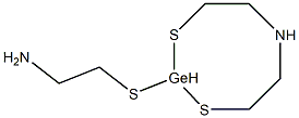 1-(2-Aminoethylthio)-2,8-dithia-5-aza-1-germacyclooctane Struktur