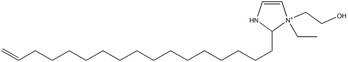 1-Ethyl-2-(16-heptadecenyl)-1-(2-hydroxyethyl)-4-imidazoline-1-ium Struktur