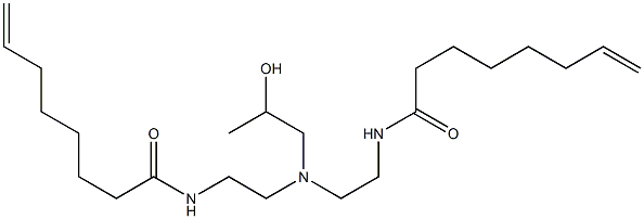 N,N'-[2-Hydroxypropyliminobis(2,1-ethanediyl)]bis(7-octenamide) Struktur