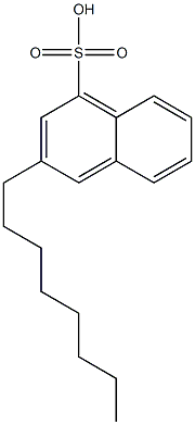 3-Octyl-1-naphthalenesulfonic acid Struktur