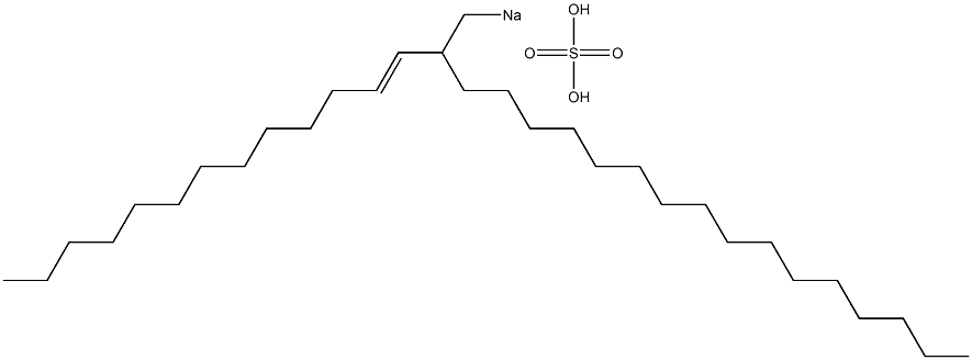 Sulfuric acid 2-(1-tridecenyl)octadecyl=sodium ester salt Struktur