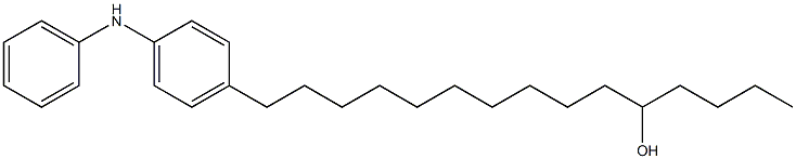 4-(11-Hydroxypentadecyl)phenylphenylamine Struktur