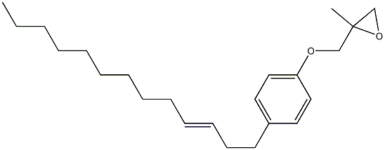 4-(3-Tridecenyl)phenyl 2-methylglycidyl ether Struktur