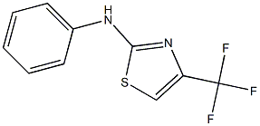 N-Phenyl-4-(trifluoromethyl)thiazol-2-amine Struktur