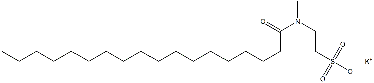 N-Octadecanoyl-N-methyltaurine potassium salt Struktur