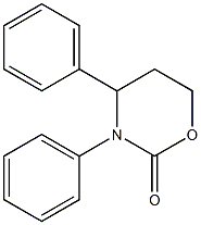 4-Phenyl-3-phenyltetrahydro-2H-1,3-oxazin-2-one Struktur