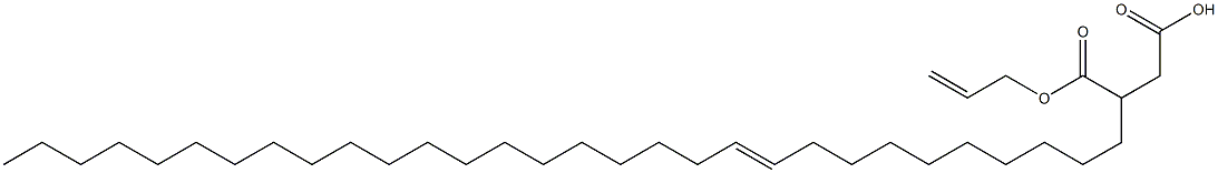 3-(10-Triacontenyl)succinic acid 1-hydrogen 4-allyl ester Struktur