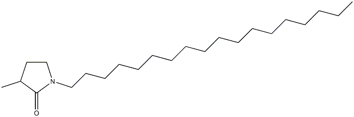 3-Methyl-1-octadecyl-2-pyrrolidone Struktur