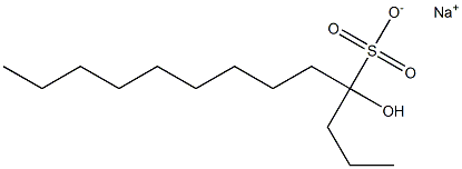 4-Hydroxytridecane-4-sulfonic acid sodium salt Struktur