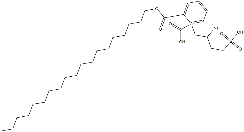 Phthalic acid 1-nonadecyl 2-(2-sodiosulfobutyl) ester Struktur