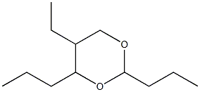 5-Ethyl-2,4-dipropyl-1,3-dioxane Struktur