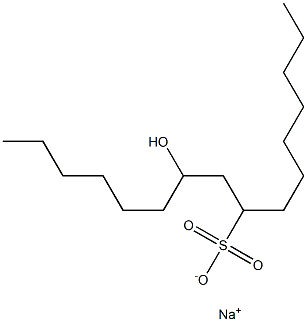 10-Hydroxyhexadecane-8-sulfonic acid sodium salt Struktur