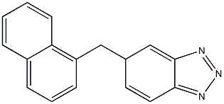 5-[(1-Naphtyl)methyl]-5H-benzotriazole Struktur