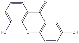 2,5-Dihydroxy-9H-xanthen-9-one Struktur