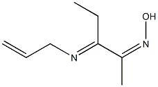 2-(Hydroxyimino)-3-[(2-propenyl)imino]pentane Struktur