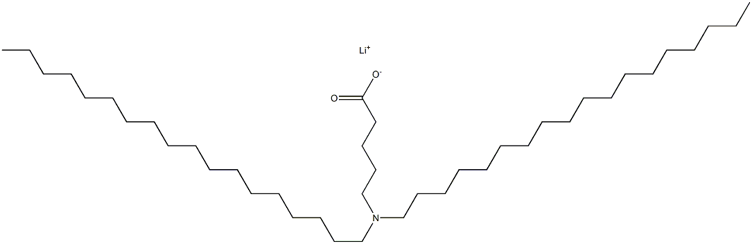 5-(Dioctadecylamino)valeric acid lithium salt Struktur