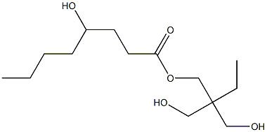 4-Hydroxyoctanoic acid 2,2-bis(hydroxymethyl)butyl ester Struktur