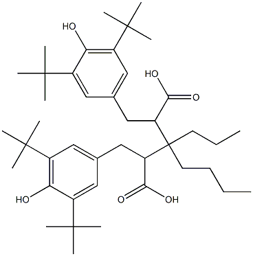 Bis[3-(3,5-di-tert-butyl-4-hydroxyphenyl)propionic acid]4,4-octanediyl ester Struktur