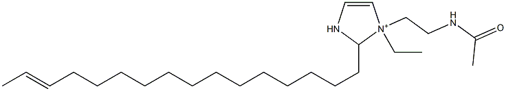 1-[2-(Acetylamino)ethyl]-1-ethyl-2-(14-hexadecenyl)-4-imidazoline-1-ium Struktur