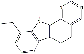 10-Ethyl-6,11-dihydro-5H-pyrimido[4,5-a]carbazole Struktur