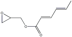 Sorbic acid glycidyl ester Struktur