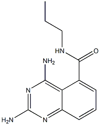 2,4-Diamino-N-propylquinazoline-5-carboxamide Struktur