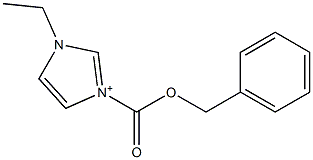 [3-(Benzyloxycarbonyl)-1-ethyl-1H-imidazol]-3-ium Struktur