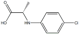 N-(4-Chlorophenyl)-L-alanine Struktur