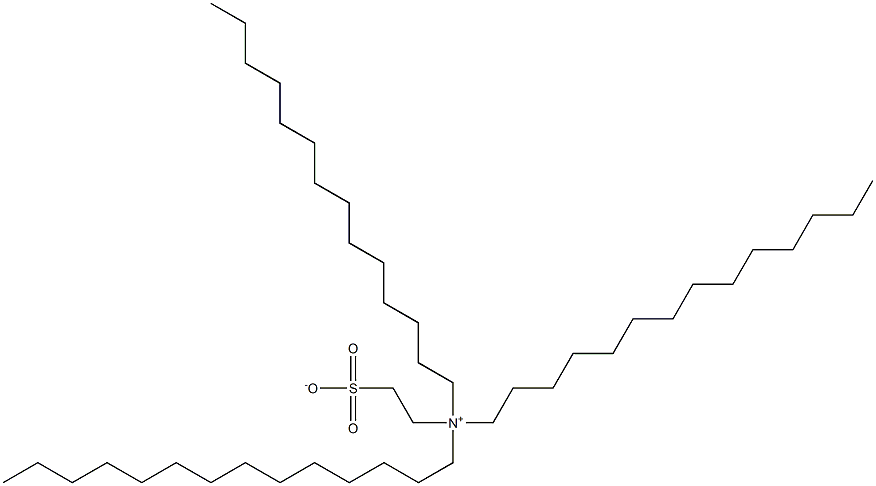 N,N-Ditetradecyl-N-(2-sulfonatoethyl)-1-tetradecanaminium Struktur