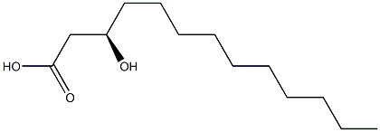 [R,(-)]-3-Hydroxytridecanoic acid Struktur