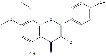 4',5-Dihydroxy-3,7,8-trimethoxyflavone Struktur