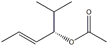 [S,(-)]-2-Methyl-4-hexene-3-ol acetate Struktur