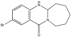 5a,6,7,8,9,10-Hexahydro-2-bromoazepino[2,1-b]quinazolin-12(5H)-one Struktur